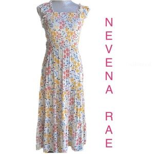 NEVENA RAE Sweet Summer Dress Maxi SIZE MEDIUM 🌼